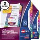 Avery Customizable Table of Contents Dividers, Ready Index(R) Printable Section Titles, Preprinted 1-10 Multicolor Tabs, 3 Sets 