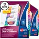Avery Customizable Table of Contents Dividers, Ready Index(R) Printable Section Titles, Preprinted 1-15 Multicolor Tabs, 3 Sets 