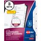 Avery Ready Index Classic Tab Binder Dividers - 180 x Divider(s) - 180 Tab(s) - 1-5 - 5 Tab(s)/Set - 8.5" Divider Width x 11" Di