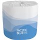 Pacific Blue Select Standard Roll Embossed Toilet Paper - 2 Ply - 4" x 4.05" - 550 Sheets/Roll - White - Durable, Absorbent - Fo