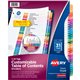 Avery Ready Index 1-31 Tab Custom TOC Dividers - 31 x Divider(s) - 1-31 - 31 Tab(s)/Set - 8.5" Divider Width x 11" Divider Lengt