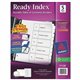 Avery Ready Index Classic Tab Binder Dividers - 5 x Divider(s) - 1-5 - 5 Tab(s)/Set - 8.5" Divider Width x 11" Divider Length - 