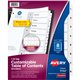 Avery Ready Index Classic Tab Binder Dividers - 8 x Divider(s) - 1-8 - 8 Tab(s)/Set - 8.5" Divider Width x 11" Divider Length - 