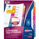 Avery Ready Index Custom TOC Binder Dividers - 8 x Divider(s) - 1-8 - 8 Tab(s)/Set - 8.5" Divider Width x 11" Divider Length - 3