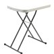 Iceberg IndestrucTable Small Space Personal Table - For - Table TopPlatinum Top - 25 lb Capacity - Adjustable Height - 20.80" to