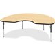 Jonti-Craft Berries Elementary Height Color Top Kidney Table - For - Table TopLaminated Kidney-shaped, Maple Top - Four Leg Base