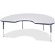Jonti-Craft Berries Elementary Height Color Edge Kidney Table - For - Table TopLaminated Kidney-shaped, Navy Top - Four Leg Base