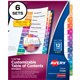 Avery Ready Index Custom TOC Binder Dividers - 72 x Divider(s) - 1-12 - 12 Tab(s)/Set - 8.5" Divider Width x 11" Divider Length 