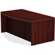 Lorell Chateau Series Desk - 36" x 72"29.5" , 1.5" Top - Reeded Edge