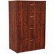 Lorell Essentials Lateral File - 4-Drawer - 1" Top, 35.5" x 22"54.8" , 0.1" Edge - 4 x File Drawer(s) - Finish: Cherry Laminate