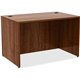 Lorell Essentials Series Desk - 48" x 30"29.5" , 0.1" Edge - Material: Metal - Finish: Walnut, Laminate