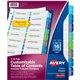 Avery Two-Column Table Contents Dividers w/Tabs - 16 x Divider(s) - 1-16 - 16 Tab(s)/Set - 8.5" Divider Width x 11" Divider Leng