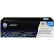 HP 125A (CB542A) Original Standard Yield Laser Toner Cartridge - Single Pack - Yellow - 1 Each - 1400 Pages