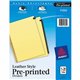 Avery Preprinted Tab Dividers - Gold Reinforced Edge - 31 x Divider(s) - Printed Tab(s) - Digit - 1-31 - 31 Tab(s)/Set - 8.5" Di