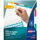 Avery Index Maker Index Divider - 25 x Divider(s) - 5 - 5 Tab(s)/Set - 8.5" Divider Width x 11" Divider Length - 3 Hole Punched 