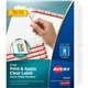 Avery Index Maker Index Divider - 40 x Divider(s) - Print-on Tab(s) - 8 - 8 Tab(s)/Set - 9.3" Divider Width x 11.25" Divider Len