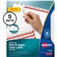 Avery Big Tab Index Maker Index Divider - 40 x Divider(s) - Print-on Tab(s) - 8 - 8 Tab(s)/Set - 8.5" Divider Width x 11" Divide