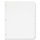 Avery Plain Tab Write-On Dividers - 5 x Divider(s) - 5 Tab(s)/Set - 8.5" Divider Width x 11" Divider Length - Letter - 3 Hole Pu