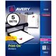 Avery Customizable Print-On Dividers - 25 x Divider(s) - Print-on Tab(s) - 5 - 5 Tab(s)/Set - 8.5" Divider Width x 11" Divider L