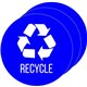 HLS Commercial Refuse Bin Icon Sticker - Waterproof - "Compost" - 1/10" Height x 4" Width x 4" Length - 4" Diameter - Circle - B