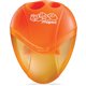 Helix 2-hole Pencil Sharpener - 2 Hole(s) - Plastic - Transparent, Assorted - 1 Each