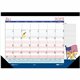House of Doolittle Seasonal Holiday Academic Desk Pad - Academic - Julian Dates - Monthly - 12 Month - July 2023 - June 2024 - 1