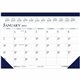 House of Doolittle Perforated Top Desk Pad Calendar - Julian Dates - Monthly - 12 Month - January 2024 - December 2024 - 1 Month