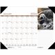 House of Doolittle EarthScapes Wildlife Desk Pad - Academic - Julian Dates - Monthly - 12 Month - January 2024 - December 2024 -