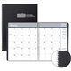 House of Doolittle Monthly Calendar Planner 2 Year Black Hard Cover 8-1/2 x 11 Inches - Julian Dates - Monthly - 24 Month - Janu
