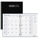 House of Doolittle Black Cover Academic Monthly Planner - Monthly - 14 Month - July 2023 - August 2024 - 1 Month Double Page Lay