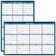 House of Doolittle Dated 66" Laminated Wall Planner - Julian Dates - Yearly - 12 Month - January 2024 - December 2024 - 66" x 33