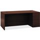 HON 10500 H105895R Pedestal Desk - 72" x 36"29.5" - 3 x Box, File Drawer(s)Right Side - Flat Edge - Finish: Mahogany