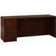 HON 10500 H105904L Pedestal Credenza - 72" x 24"29.5" - 2 x File Drawer(s)Left Side - Flat Edge - Finish: Mahogany