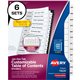 Avery Monthly Tab Table of Contents Dividers - 72 x Divider(s) - Jan-Dec, Table of Contents - 12 Tab(s)/Set - 8.5" Divider Width