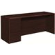 HON 10700 H10708L Pedestal Credenza - 72" x 24"29.5" - 2 x File Drawer(s)Left Side - Waterfall Edge - Finish: Mahogany