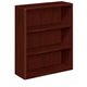 HON 10700 H10753 Bookcase - 36" x 13.1"43.4" - 3 Shelve(s) - Waterfall Edge - Finish: Mahogany