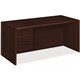 HON 10700 H10784L Pedestal Desk - 66" x 30"29.5" - 2 x Box, File Drawer(s)Left Side - Waterfall Edge