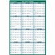 At-A-Glance Vertical Reversible Erasable Wall Calendar - Extra Large Size - Julian Dates - Yearly - 12 Month - January 2024 - De