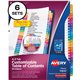 Avery A-Z Customizable Multicolor TOC Dividers - 156 x Divider(s) - A-Z, Table of Contents - 26 Tab(s)/Set - 8.5" Divider Width 