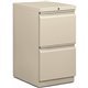 HON Brigade H33820R Pedestal - 15" x 19.9"28" - 2 x File Drawer(s) - Finish: Light Gray