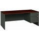 HON 38000 H38293R Pedestal Desk - 72" x 36"29.5" - 2 x Box, File Drawer(s)Right Side - Waterfall Edge - Finish: Charcoal