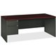 HON 38000 H38294L Pedestal Desk - 72" x 36"29.5" - 2 x Box, File Drawer(s)Left Side - Waterfall Edge - Finish: Charcoal
