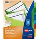 Avery Big Tab Insertable Plastic Dividers w/Pockets - 8 x Divider(s) - 8 - 8 Tab(s)/Set - 9.3" Divider Width x 11.13" Divider Le