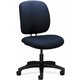HON ComforTask Chair - Navy Polymer Seat - Navy Fabric Back - Black Frame - Low Back - Navy