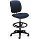 HON ComforTask Sitting Stool - Navy Polymer Seat - Navy Fabric Back - Black Frame - Low Back - Navy