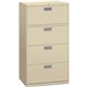 HON Brigade 600 H674 Lateral File - 30" x 18"53.3" - 4 Drawer(s) - Finish: Putty