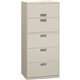HON Brigade 600 H675 Lateral File - 30" x 18"67" - 5 Drawer(s) - Finish: Light Gray