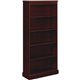 HON 94000 Series 5-Shelf Bookcase - 35.8" x 14.3"78.3" - 5 Shelve(s) - Traditional Edge - Finish: Mahogany, Laminate - For Book