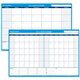 At-A-Glance 30/60 Day Undated Horizontal Wall Planner - 48" x 32" Sheet Size - Blue - Laminated, Erasable - 1 Each