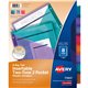 Avery Big Tab Tab Divider - 8 x Divider(s) - 8 - 8 Tab(s)/Set - 9.3" Divider Width x 11.13" Divider Length - 3 Hole Punched - Mu